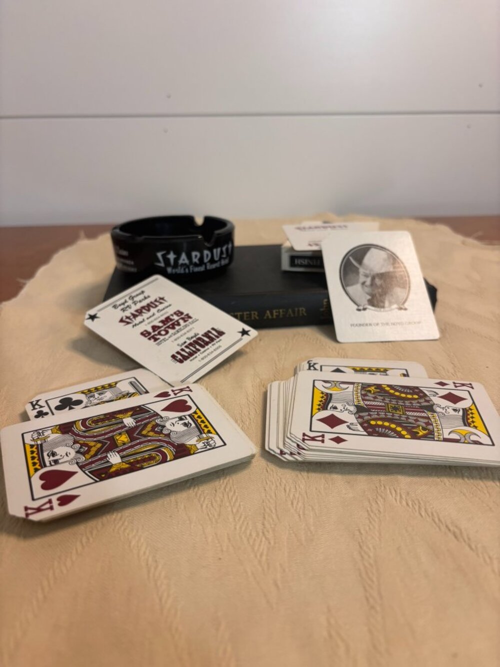 VTG Las Vegas Stardust Casino Ashtray and Sam Boyd Playing Card Set